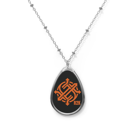 Modern Oval Necklace with Elegant Design - Women's Jewelry for Everyday Wear